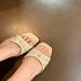 Social Celebrity Style Square Head Petal Rhinestone Satin Small Heel Women's Slippers 2025 Spring New Fashion Versatile Leisure Exquisite_vogvips.com