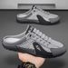 Hollow Out Large Size Summer Mesh Half Slippers Slip-On Outdoor Lazy Breathable Loafers Men's Shoes_vogvips.com