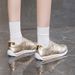 Women's plus Size Casual Sports White Sneakers Breathable Flat Running Shoes Trendy Comfortable Size 36-45_vogvips.com