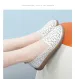 Leather Casual Soft Sole Hollow Breathable Doudou Shoes Driving Shoes Flat Shoes Comfortable And Light, Free Pinch Music One_vogvips.com