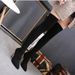 New European And American Style Long Sock Boots, High Heeled Boots, Over The Knee Boots, Pointed Toe Women's Shoes, Always In Stock._vogvips.com