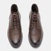 Men's Big & Tall Retro Leather Work Boots - Waterproof Slip-Resistant Comfortable Ankle Boots For Casual & Outdoor Wear_vogvips.com