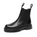 Martin Boots Men's High-top Shoes Medium-top Short Boots Outdoor Men's Boots Heightening Medium Tube Chelsea Boots Men_vogvips.com