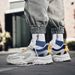 Men's leather leather sneakers Work shoes Casual Daddy shoes_vogvips.com