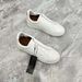 Original Label And Box, White Sneakers, Genuine Leather Casual Sports Shoes, Slip-on Loafers, High-end Men's Shoes_vogvips.com