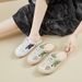 Half Tray Mesh White Shoes Female Student Height-increasing Shoes Breathable Board Shoes Casual_vogvips.com