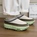 Women's Winter Slip-On Sneakers With Thick Sole - Comfortable Casual Shoes With Suede Upper & Tire Sole For Daily Wear_vogvips.com