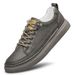 Men's Round Head Two-layer Cowhide Men's Board Shoes Ront Lace-up Low-heeled Casual Men's Shoes Direct Sales_vogvips.com