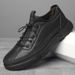 European Warm Series 2025 Spring/Summer New Casual Men Genuine Leather Sneakers Trendy Fashion Sports Men's Single Plush Cotton Shoes_vogvips.com