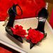 2025 Pointed Toe Hollow Women's Fashion Color Block Flower High Heels Single Fashionable Temperament Shallow Mouth Shoes_vogvips.com