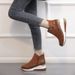 Fashionable Plus Size 2020 Winter New Korean Wedge Women's Sports Style Single Shoes Heel Snow Boots_vogvips.com