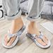 Women's Classy Printed Men's And Women's Couple Large Size Eva High Elastic Thick-Soled Lightweight Flip-Flops Outdoor Beach Slippers_vogvips.com