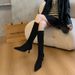 691-8-9 Plus Over-the-Knee Suede High Thick Legs Wide Calf Long Slim Large Size Women's Boots_vogvips.com
