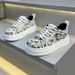 Men's 2025 Spring New Breathable RhinestNewe Lace-Up FashiNew Versatile Thick Sole Low-Top Printed Casual Shoes For Men_vogvips.com