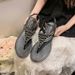 Outside Wear Niche Fashion High-end Design Roman Sandals Women's 2025 Summer New Rhinestone Flat Toe With Skirt_vogvips.com