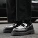 Men's New Ins Style Versatile British Business Trend Casual Thick Sole Carbon Black Sports Non-Slip Large Leath_vogvips.com