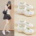 Inner Heightening Shoes Velcro Forrest Gump Shoes Schoolgirl Sports Breathable Casual Shoes_vogvips.com