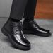 New Leather Spring Men's Shoes High-top Men's Heightening Tooling Martin Boots_vogvips.com