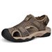 Plus-Size Men's Shoes Summer Breathable Mesh Outdoor Beach Shoes Non-Slip Soft Sole Lightweight Elderly Beach Shoes_vogvips.com