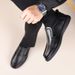 Suitable For All Seasons For Men 2026 Autumn Round Toe Soft Leather Men's Slip-On Casual Dad Shoes Trendy_vogvips.com