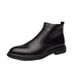 European Warm Series Men's Korean Trendy Leather British Style Pointed Toe Ankle Height Increasing Martin Boots High Top Mens Sneakers_vogvips.com