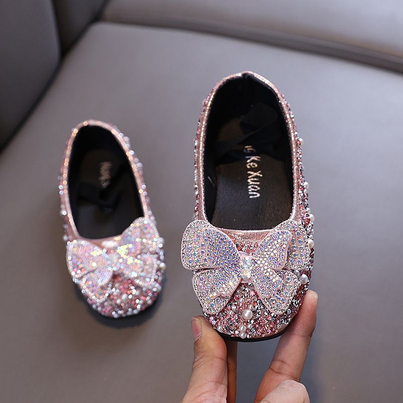 New Lady Baby Girls Girl Princess Diamond Single Shoe Shoes Dance Show Shoes_vogvips.com