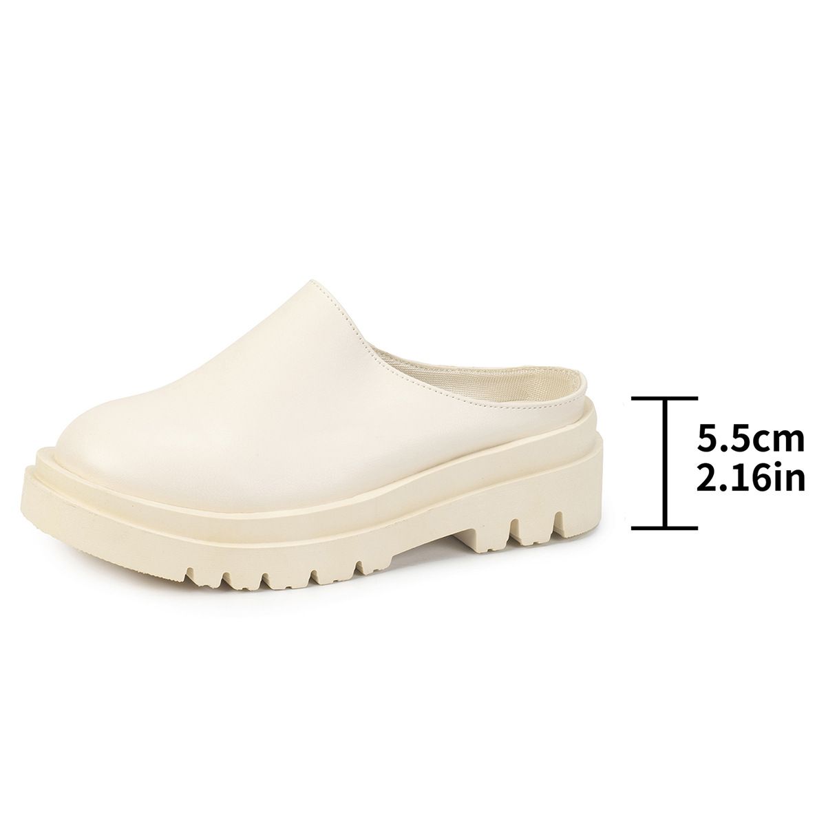 Women's plus Size Platform Slip on Sandals Wedge Heel Cross Border Style Autumn New 2025 Size 43 Comfortable Slip on Slippers for outside Occasions_vogvips.com