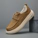 Summer Top Layer Cowhide Slanted Toe Casual Shoes Men's Cute Ugly Loafers Versatile Trendy_vogvips.com