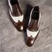 Men's Genuine Leather Brogue Oxford Shoes - Classic Wingtip Dress Shoes With Rubber Sole For Business & Formal Occasions_vogvips.com