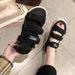 One Shoe Two Wear Magic Tape Sandals Couple Slippers Women Summer 2025 New Men Student Beach Shoes Large Size Soft Sole_vogvips.com