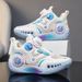 Boys' Sneakers Sports Rotating Buckle Youth Breathable Mesh Shock Absorption Children's Basketball Shoes Students_vogvips.com
