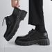 Cross Derby Men's Black Expert Spring And Autumn New Low-top Small Leather Shoes Live Youth Casual_vogvips.com