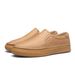 Men's Shoes 2025 Autumn And Winter New Breathable Leather Casual One Foot Lazy Versatile Le Fu Shoes, Trendy_vogvips.com
