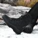 Winter New Men's High Top Outdoor Couple Soldier Combat Boots Desert Hiking With Fleece Warm Exploration Cotton Boots Snow Boots_vogvips.com