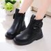 Autumn Winter Girls' Boots For Older Children, Wear-Resistant And Warm, Unisex Martin Low-Cut Short Boots, Sizes 26-36_vogvips.com