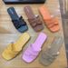 Simple Roman-Style Slippers For Women, 2025 Summer Outdoor Wear, Cross-Border Flat Non-Slip Soft-Soled Craft Sandals_vogvips.com