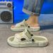Men's Summer Slippers For Outdoor Wear, With A Sense Of Stepping On Poop, Sporty Driving, Anti Slip And Odor Prevention,_vogvips.com