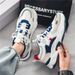 Men's Breathable Mesh Casual Sneakers - Lightweight Running Shoes With Cushioned Sole, Comfortable & Stylish Dad Shoes For Walking_vogvips.com