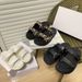 Velcro Sandals Round Toe Thick Sole 2025 New Leather Casual Lightweight Versatile Fashion Men's And Women's Beach Shoes_vogvips.com