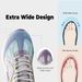 FitVille Extra Women's Walking Shoes Wide Width Lightweight Sneakers For Flat Foot Plantar Fasciitis Heel Pain Relief_vogvips.com