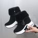 Women's Snow 2023 Winter New Korean Style Furry Short With Fleece Lining, Warm And Height-Increasing Cotton Boots For_vogvips.com