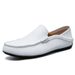 Cross-Border New Loafers Men Genuine Casual Leather Foreign Trade Cowhide Men's British Style Soft Sole Slip-On Shoes_vogvips.com
