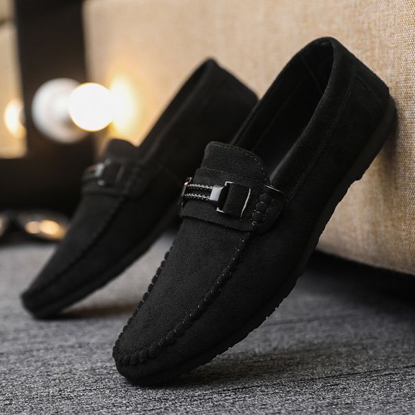 Soft sole casual lightweight new low top formal men's loafers men's wedding groom work fashion boys_vogvips.com