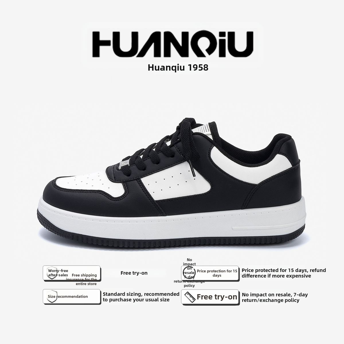 Men's Casual Sneakers ZHQ HY096 Global Style Spring Thick Soled Height Increasing Trendy Versatile White Color for Men_vogvips.com