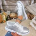 Plus Size 42 Gold Sliver Sneakers Spring Autumn New Women Fashion Lace-up Soft PU Leather Board Ladies Casual Shoes_vogvips.com