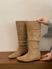 2025 New Autumn Long For Women With Hidden Wedge, Over-the-Knee Boots, Small Square Toe Fashion Riding Boots_vogvips.com