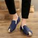 Men Hand Stitched Linen Slip On Loafers Breathable Non-Slip Casual Comfort Walking Shoes_vogvips.com