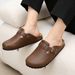 Asgard Unisex Vegan Leather Clogs Fashion Non-slip Cork Footbed Mules Slippers With Arch Support Lady Cozy Casual Potato_vogvips.com