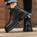 European Warm Series Autumn Winter Men's Thick-Soled Height-Increasing British Style Martin Boots Fashion New Ultra-Fiber Leather Trendy_vogvips.com
