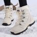 Winter Women's Shoes, Snow Boots With Plush Insulation, Cotton Boots, Thick Boots_vogvips.com